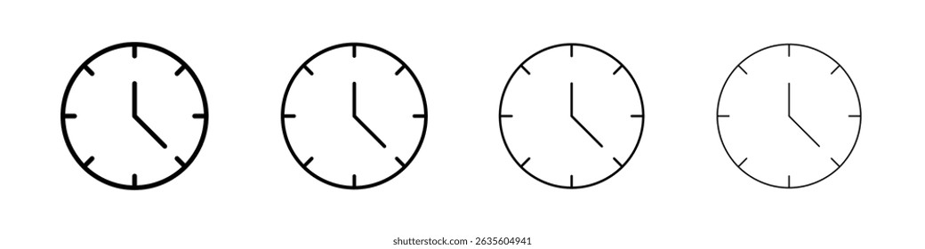 Icono de tiempo Ilustración plana