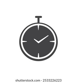 Icono de tiempo Conjunto de contorno simple plano