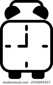 Time Icon Glyph Vector Illustration