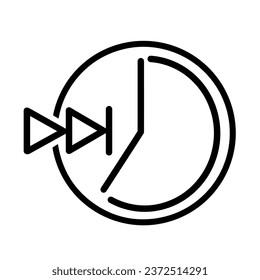 Time Icon (Increase Time Speed), True Black Icon