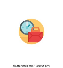 time Icon Isolated On White Background