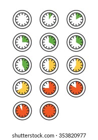 Time Icon isolated on a white background - stock vector