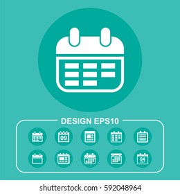 Time icon isolated sign symbol. Flat vector illustration. Can be used for mobile and web design.
