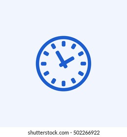 time icon, isolated, white background