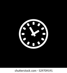 time icon, isolated, white background