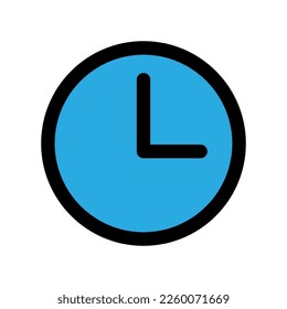 Time icon line isolated on white background. Black flat thin icon on modern outline style. Linear symbol and editable stroke. Simple and pixel perfect stroke vector illustration