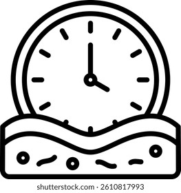 Time Icon Line Vector Illustration