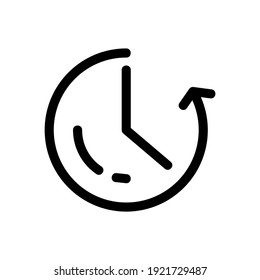 time icon or logo isolated sign symbol vector illustration - high quality black style vector icons
