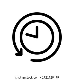 time icon or logo isolated sign symbol vector illustration - high quality black style vector icons
