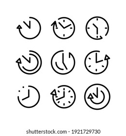 time icon or logo isolated sign symbol vector illustration - Collection of high quality black style vector icons

