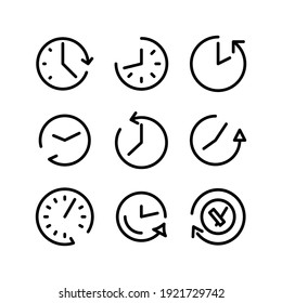 time icon or logo isolated sign symbol vector illustration - Collection of high quality black style vector icons
