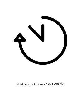time icon or logo isolated sign symbol vector illustration - high quality black style vector icons
