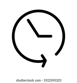 time icon or logo isolated sign symbol vector illustration - high quality black style vector icons
