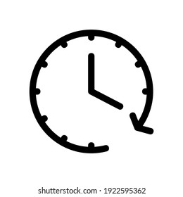 time icon or logo isolated sign symbol vector illustration - high quality black style vector icons
