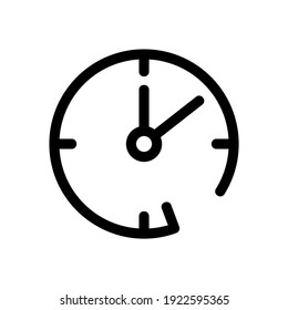 Time Icon Or Logo Isolated Sign Symbol Vector Illustration - High Quality Black Style Vector Icons
