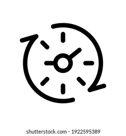 time icon or logo isolated sign symbol vector illustration - high quality black style vector icons

