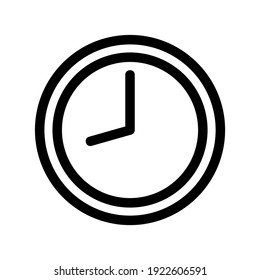 icono de tiempo o logotipo símbolo de signo aislado ilustración vectorial - iconos vectoriales de estilo negro de alta calidad
