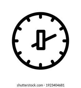 icono de tiempo o logotipo símbolo de signo aislado ilustración vectorial - iconos vectoriales de estilo negro de alta calidad
