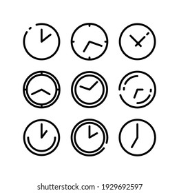 time icon or logo isolated sign symbol vector illustration - Collection of high quality black style vector icons
