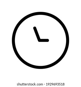 icono de tiempo o logotipo símbolo de signo aislado ilustración vectorial - iconos vectoriales de estilo negro de alta calidad
