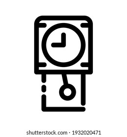 icono de tiempo o logotipo símbolo de signo aislado ilustración vectorial - iconos vectoriales de estilo negro de alta calidad
