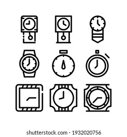 icono de tiempo o logotipo símbolo de signo aislado ilustración vectorial - Colección de iconos vectoriales de estilo negro de alta calidad
