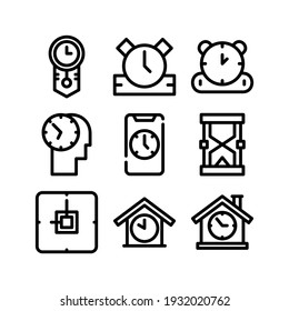 icono de tiempo o logotipo símbolo de signo aislado ilustración vectorial - Colección de iconos vectoriales de estilo negro de alta calidad
