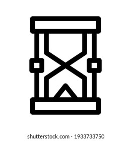 icono de tiempo o logotipo símbolo de signo aislado ilustración vectorial - iconos vectoriales de estilo negro de alta calidad
