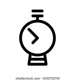 icono de tiempo o logotipo símbolo de signo aislado ilustración vectorial - iconos vectoriales de estilo negro de alta calidad
