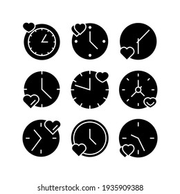 time icon or logo isolated sign symbol vector illustration - Collection of high quality black style vector icons

