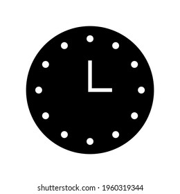 icono de tiempo o logotipo símbolo de signo aislado ilustración vectorial - iconos vectoriales de estilo negro de alta calidad
