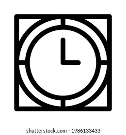 icono de tiempo o logotipo símbolo de signo aislado ilustración vectorial - iconos vectoriales de estilo negro de alta calidad

