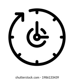 time icon or logo isolated sign symbol vector illustration - high quality black style vector icons
