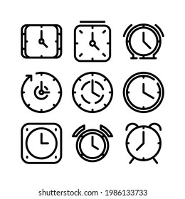 time icon or logo isolated sign symbol vector illustration - Collection of high quality black style vector icons

