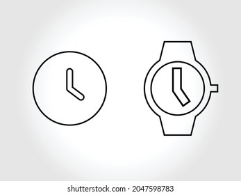 icono de tiempo o logotipo símbolo de signo aislado ilustración vectorial - iconos vectoriales de estilo negro de alta calidad