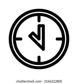 icono de tiempo o logotipo símbolo de signo aislado ilustración vectorial - iconos vectoriales de estilo negro de alta calidad
