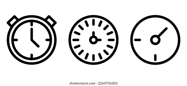 time icon or logo isolated sign symbol vector illustration - high quality black style vector icons
