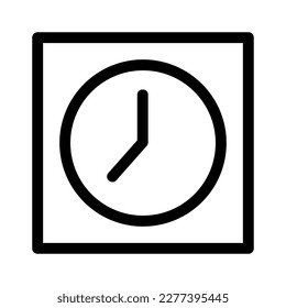 Zeitsymbol oder Logo einzeln auf Zeichen, Vektorgrafik - hochwertige Vektorsymbole mit schwarzem Hintergrund
