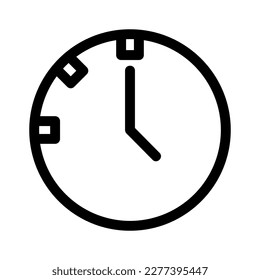 time icon or logo isolated sign symbol vector illustration - high quality black style vector icons
