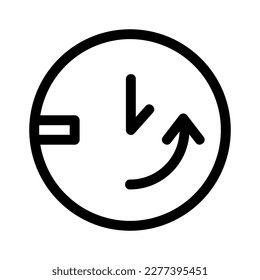 icono de tiempo o logotipo símbolo de signo aislado ilustración vectorial - iconos vectoriales de estilo negro de alta calidad
