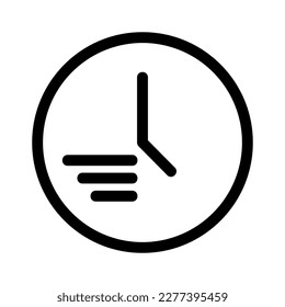 time icon or logo isolated sign symbol vector illustration - high quality black style vector icons
