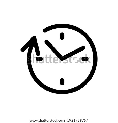 time icon or logo isolated sign symbol vector illustration - high quality black style vector icons
