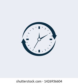 Time Icon Logo,Clock icon vector