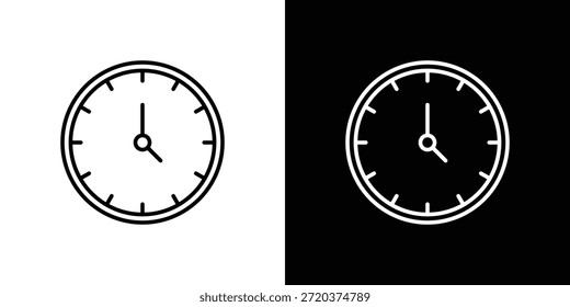 Icono de tiempo. Diseño de Vector minimalista. Trazo editable. EPS10