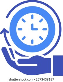 Time Icon Mixed Vector Illustration