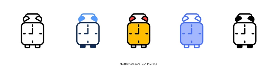 Ícone de tempo Ilustração de vetor múltiplo