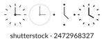 time icon on white background.