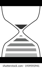 time icon on white background. hourglass sign. sand clock cursor icon. sand clock symbol. flat style. 