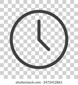 time icon on white background.
