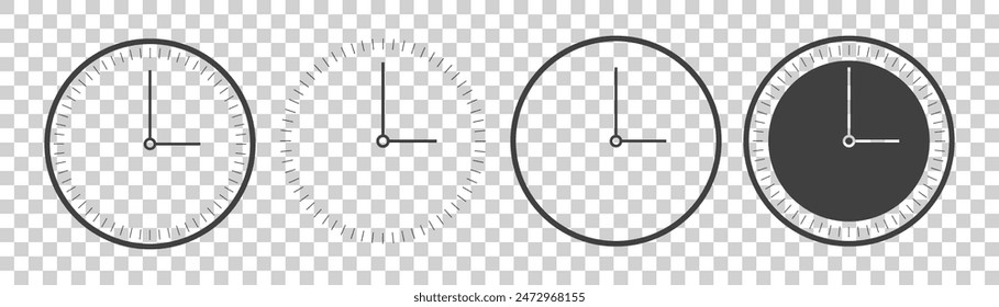 time icon on white background